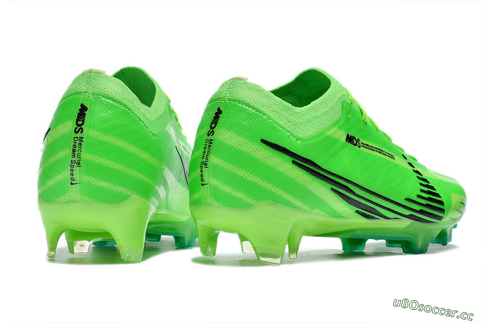 Unisex Nike Air Zoom Mercurial Vapor 15 Elite FG Firm Ground Low-Tops Football Boots - Green/Yellow/Black 6