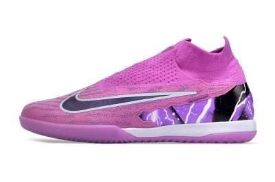 Men's Nike Phantom GX Elite DF Link IC Indoor & Futsal High-Tops Football Shoes - Purple/Black/White
