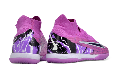 Men's Nike Phantom GX Elite DF Link IC Indoor & Futsal High-Tops Football Shoes - Purple/Black/White