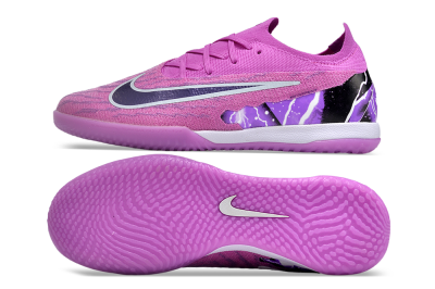 Men's Nike Phantom GX Elite IC Indoor & Futsal Low-Tops Football Shoes - Purple/Black/White