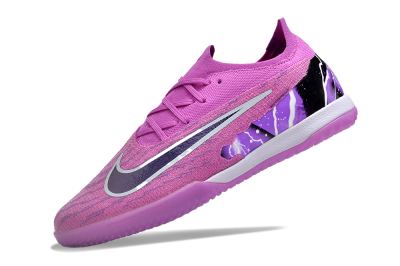 Men's Nike Phantom GX Elite IC Indoor & Futsal Low-Tops Football Shoes - Purple/Black/White