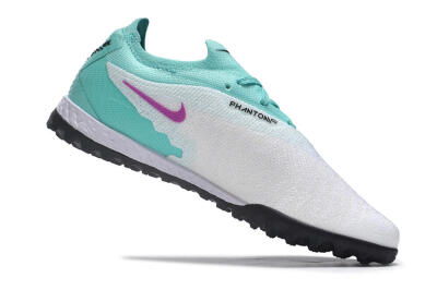 Men's Nike Phantom GX Elite TF Artificial Turf Low-Tops Football Shoes - White/Jade/Black/Purple