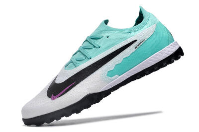 Men's Nike Phantom GX Elite TF Artificial Turf Low-Tops Football Shoes - White/Jade/Black/Purple