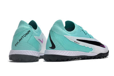 Men's Nike Phantom GX Elite TF Artificial Turf Low-Tops Football Shoes - White/Jade/Black/Purple