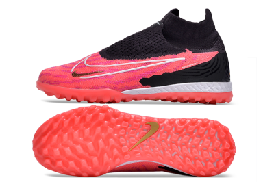 Men's Nike Phantom GX Elite DF Link TF Artificial Turf High-Tops Football Shoes - Pink/Gold/White/Black