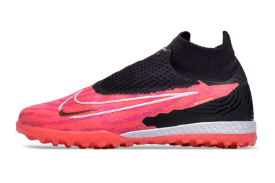 Men's Nike Phantom GX Elite DF Link TF Artificial Turf High-Tops Football Shoes - Pink/Gold/White/Black