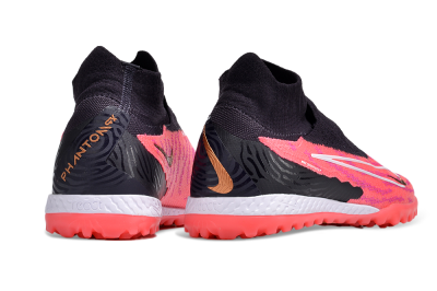 Men's Nike Phantom GX Elite DF Link TF Artificial Turf High-Tops Football Shoes - Pink/Gold/White/Black