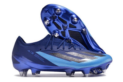 Men's Adidas X Crazyfast.1 SG Soft Ground Low-Tops Football Boots - Blue/Jade/Black