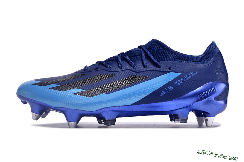 Men's Adidas X Crazyfast.1 SG Soft Ground Low-Tops Football Boots - Blue/Jade/Black 0