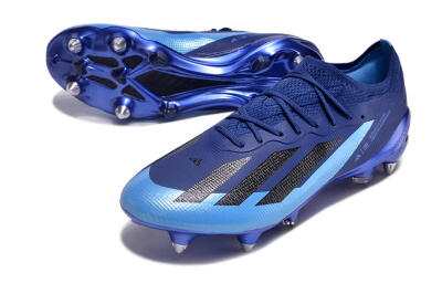 Men's Adidas X Crazyfast.1 SG Soft Ground Low-Tops Football Boots - Blue/Jade/Black