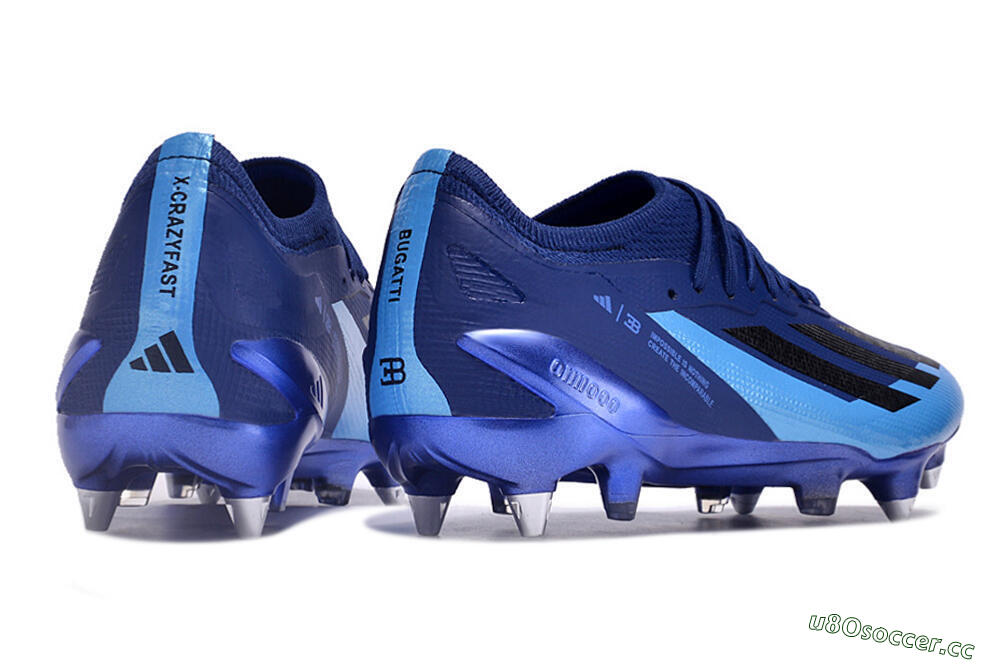 Men's Adidas X Crazyfast.1 SG Soft Ground Low-Tops Football Boots - Blue/Jade/Black 6