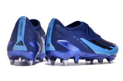 Men's Adidas X Crazyfast.1 SG Soft Ground Low-Tops Football Boots - Blue/Jade/Black