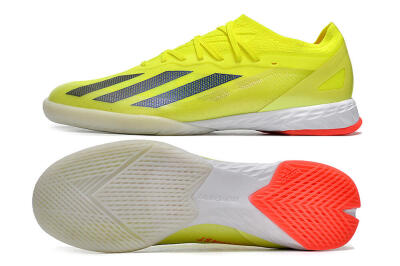 Men's Adidas X Crazyfast.1 IC Indoor & Futsal Low-Tops Football Shoes - Yellow/Black/White