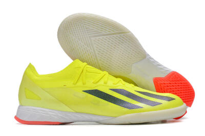 Men's Adidas X Crazyfast.1 IC Indoor & Futsal Low-Tops Football Shoes - Yellow/Black/White