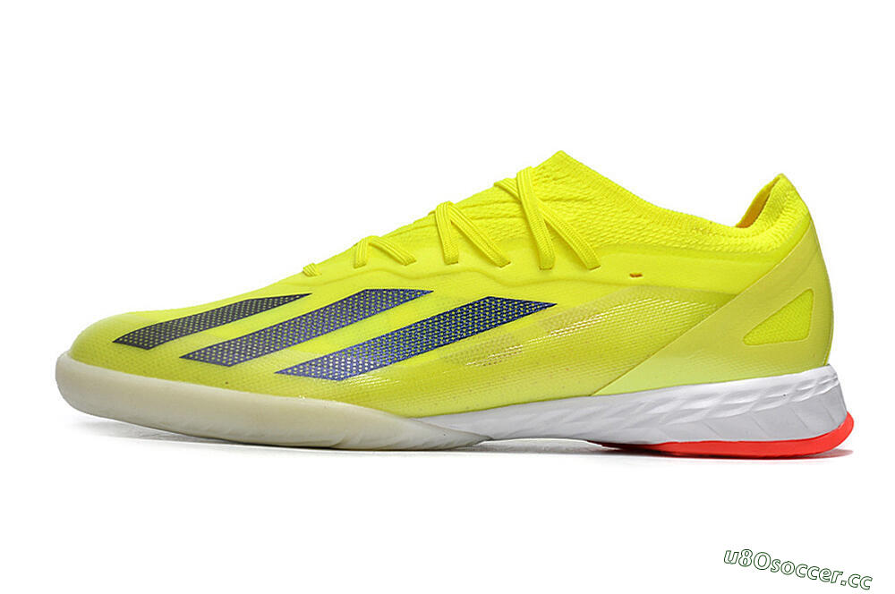 Men's Adidas X Crazyfast.1 IC Indoor & Futsal Low-Tops Football Shoes - Yellow/Black/White 0