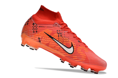 Men's Nike Air Zoom Mercurial Superfly 9 Elite AG Artificial Grass High-Tops Football Boots - Red/White/Black