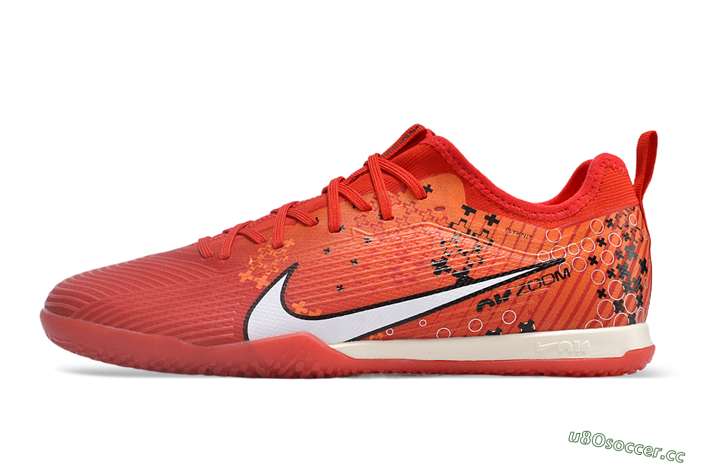 Men's Nike Air Zoom Mercurial Vapor 15 Pro IC Indoor & Futsal Low-Tops Football Shoes - Red/White/Black 0