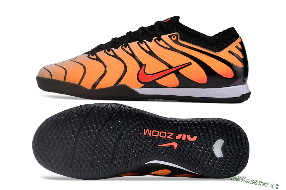 Men's Nike Air Zoom Mercurial Vapor 15 Elite IC Indoor & Futsal Low-Tops Football Shoes - Yellow/Black/Red 1