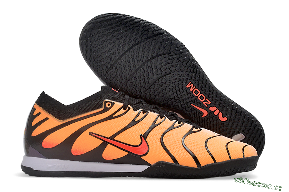 Men's Nike Air Zoom Mercurial Vapor 15 Elite IC Indoor & Futsal Low-Tops Football Shoes - Yellow/Black/Red 2