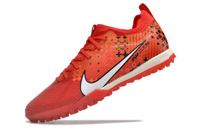Men's Nike Air Zoom Mercurial Vapor 15 Pro TF Artificial Turf Low-Tops Football Shoes - Red/White/Black