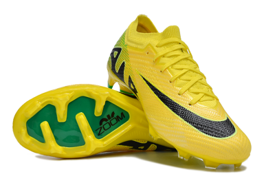 Unisex Nike Air Zoom Mercurial Vapor 15 Elite FG Firm Ground Low-Tops Football Boots - Yellow/Black/Green