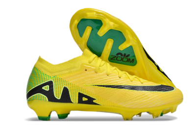 Unisex Nike Air Zoom Mercurial Vapor 15 Elite FG Firm Ground Low-Tops Football Boots - Yellow/Black/Green