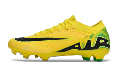 Unisex Nike Air Zoom Mercurial Vapor 15 Elite FG Firm Ground Low-Tops Football Boots - Yellow/Black/Green