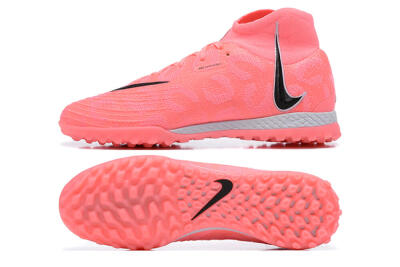 Men's Nike Phantom Luna Elite TF Artificial Turf High-Tops Football Shoes - Pink/Black/White