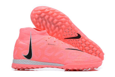 Men's Nike Phantom Luna Elite TF Artificial Turf High-Tops Football Shoes - Pink/Black/White