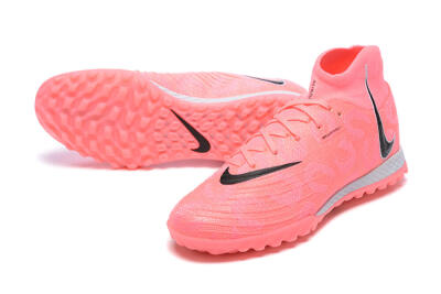 Men's Nike Phantom Luna Elite TF Artificial Turf High-Tops Football Shoes - Pink/Black/White