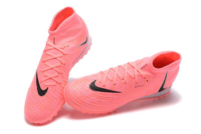Men's Nike Phantom Luna Elite TF Artificial Turf High-Tops Football Shoes - Pink/Black/White