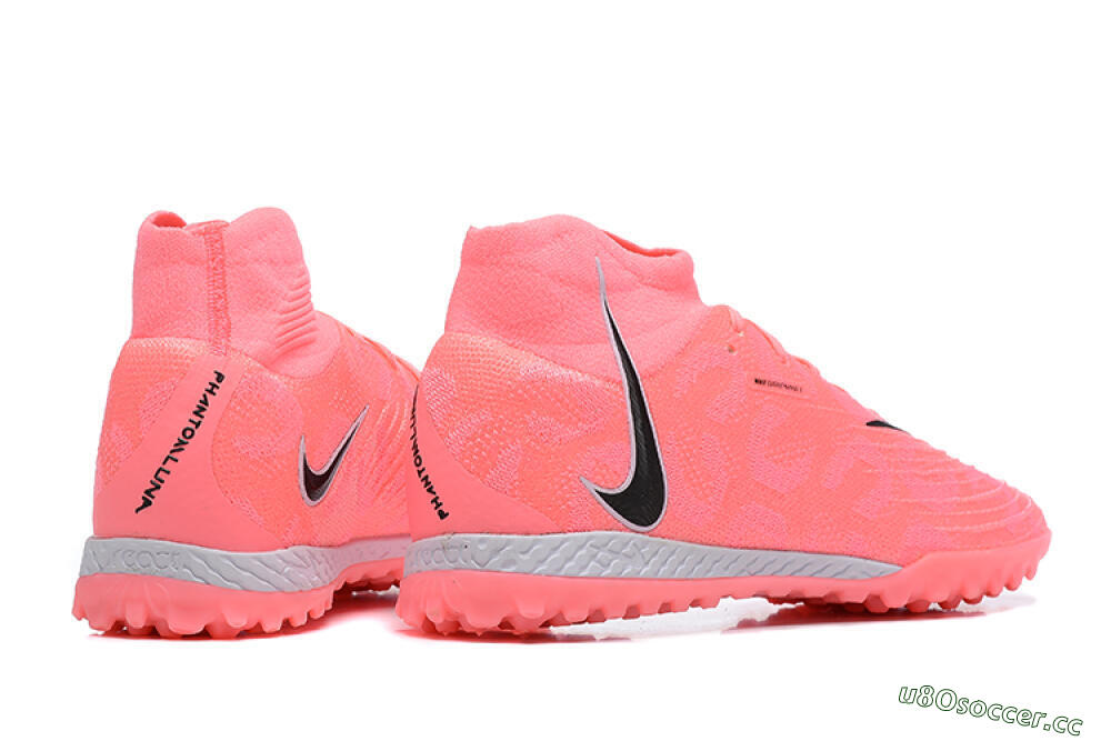 Men's Nike Phantom Luna Elite TF Artificial Turf High-Tops Football Shoes - Pink/Black/White 9