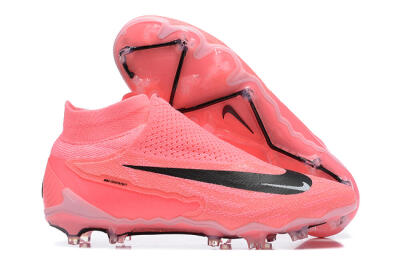 Men's Nike Phantom GX Elite DF Link FG Firm Ground High-Tops Football Boots - Pink/Black/White