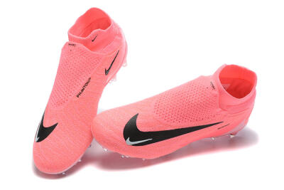 Men's Nike Phantom GX Elite DF Link FG Firm Ground High-Tops Football Boots - Pink/Black/White
