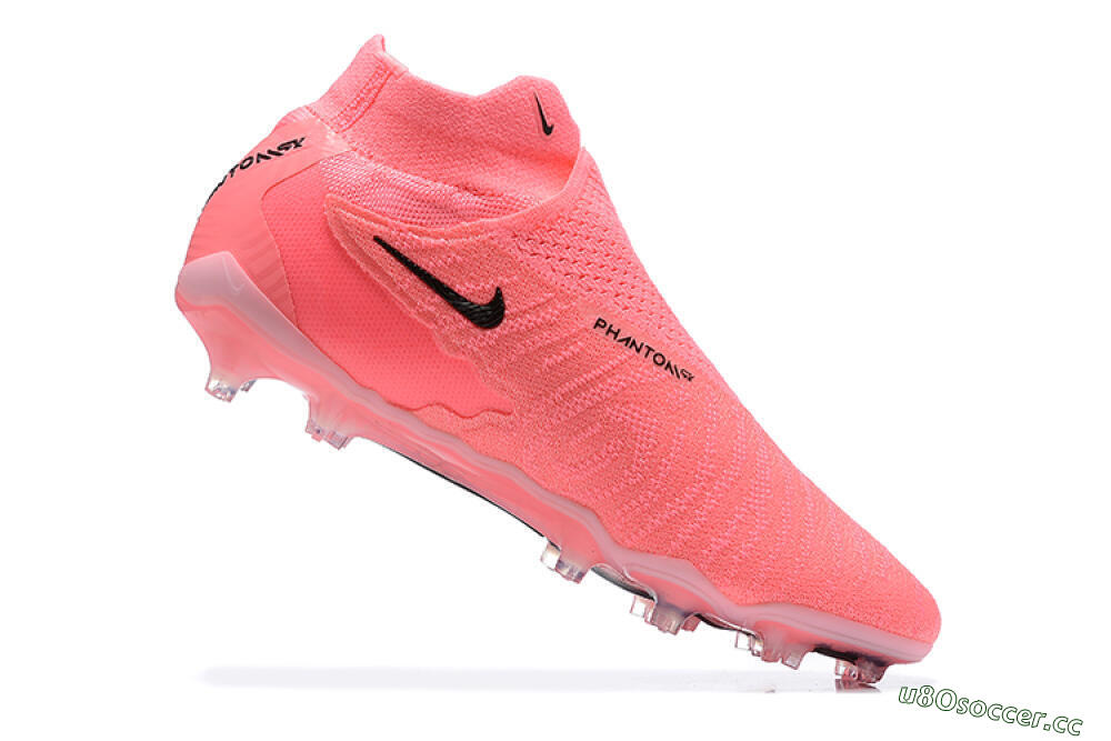 Men's Nike Phantom GX Elite DF Link FG Firm Ground High-Tops Football Boots - Pink/Black/White 7