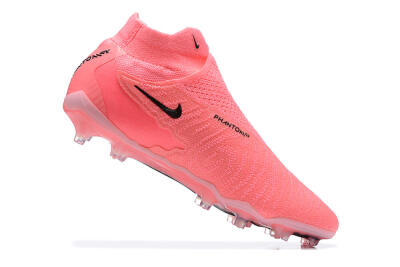 Men's Nike Phantom GX Elite DF Link FG Firm Ground High-Tops Football Boots - Pink/Black/White