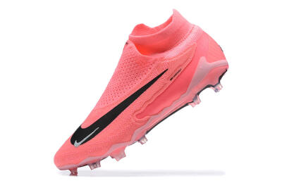Men's Nike Phantom GX Elite DF Link FG Firm Ground High-Tops Football Boots - Pink/Black/White
