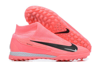 Men's Nike Phantom GX Elite DF Link TF Artificial Turf High-Tops Football Shoes - Pink/Black/White