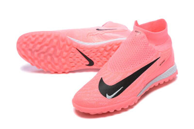Men's Nike Phantom GX Elite DF Link TF Artificial Turf High-Tops Football Shoes - Pink/Black/White