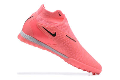 Men's Nike Phantom GX Elite DF Link TF Artificial Turf High-Tops Football Shoes - Pink/Black/White