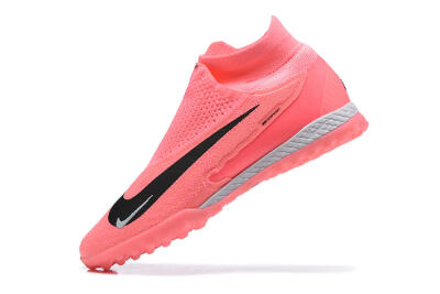 Men's Nike Phantom GX Elite DF Link TF Artificial Turf High-Tops Football Shoes - Pink/Black/White