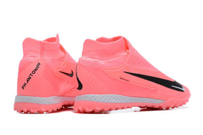 Men's Nike Phantom GX Elite DF Link TF Artificial Turf High-Tops Football Shoes - Pink/Black/White
