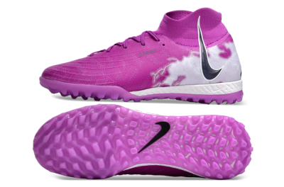 Men's Nike Phantom Luna Elite NU TF Artificial Turf High-Tops Football Shoes - Purple/White/Black