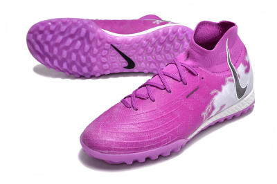 Men's Nike Phantom Luna Elite NU TF Artificial Turf High-Tops Football Shoes - Purple/White/Black