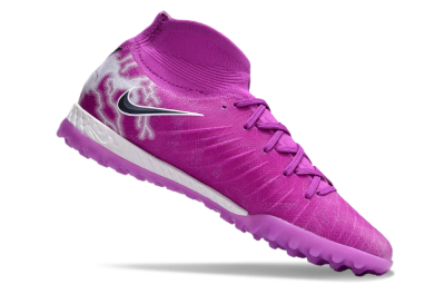 Men's Nike Phantom Luna Elite NU TF Artificial Turf High-Tops Football Shoes - Purple/White/Black
