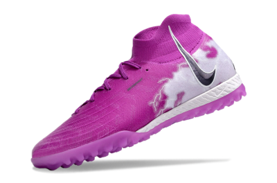 Men's Nike Phantom Luna Elite NU TF Artificial Turf High-Tops Football Shoes - Purple/White/Black