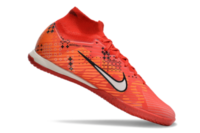 Men's Nike Air Zoom Mercurial Superfly 9 Elite IC Indoor & Futsal High-Tops Football Shoes - Red/White/Black