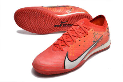 Men's Nike Air Zoom Mercurial Vapor 15 Elite IC Indoor & Futsal Low-Tops Football Shoes - Red/White/Black