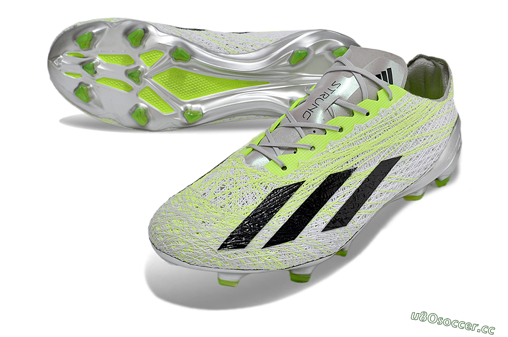 Men's Adidas X Crazyfast+ Strung FG Firm Ground Low-Tops Football Boots - Yellow/White/Black 3