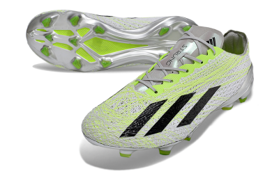 Men's Adidas X Crazyfast+ Strung FG Firm Ground Low-Tops Football Boots - Yellow/White/Black